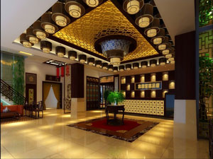 傳統(tǒng)紅色經(jīng)典中式空間（一）